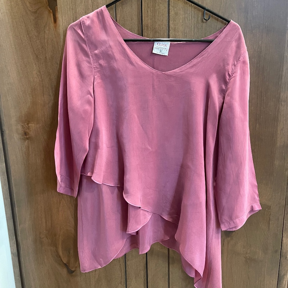 Rose Colored Size Small Blouse by Click